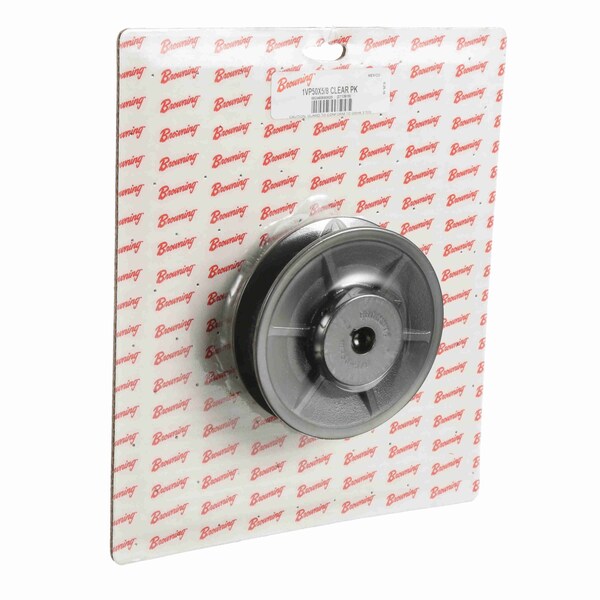 1 Groove Cast Iron Finish Bore FHP Variable Pitch Sheave Clear Pack